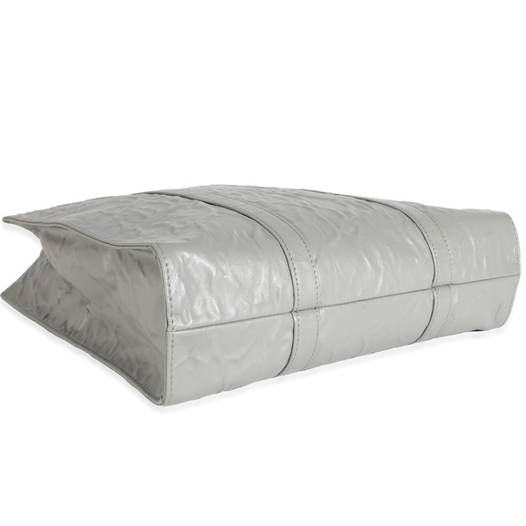 Prada Slate Grey Small Antique Nappa Tote - Picture 8 of 8